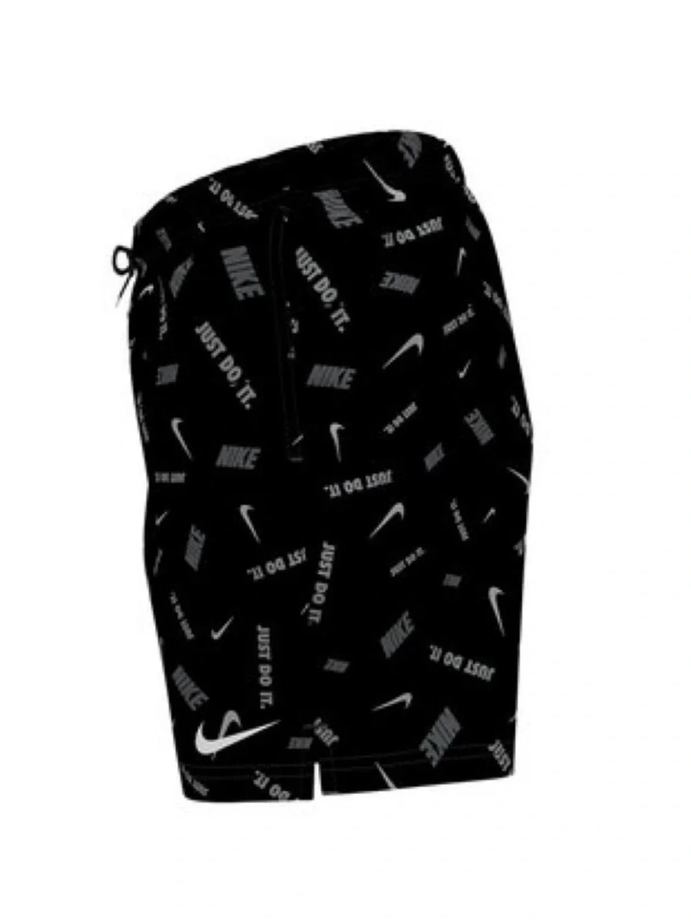 Nike Black All-Over Logo Swim Trunks